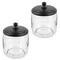 mDesign Glass Vanity Storage Organizer Apothecary Jar, 2 Pack